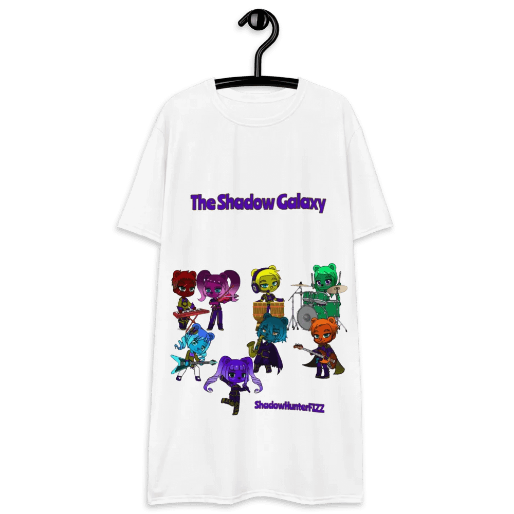 The Shadow Galaxy (Shadow Bear Band) T-Shirt Dress product image (4)