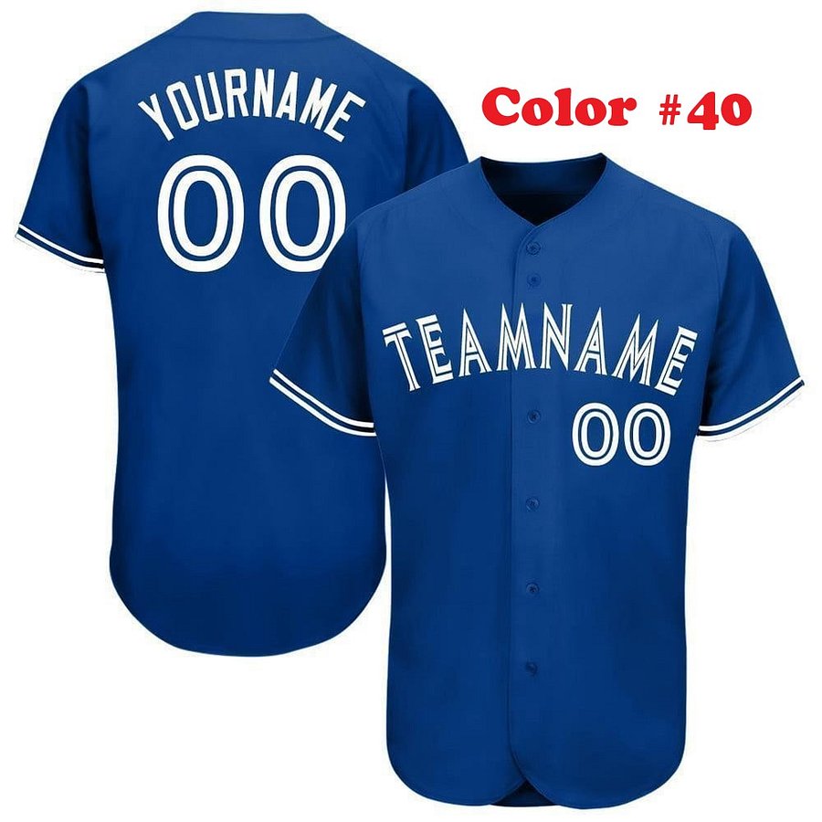Authentic Baseball Jersey, Custom Baseball Jersey, Personalized Sport Jersey, All Color With No Lines product image (8)