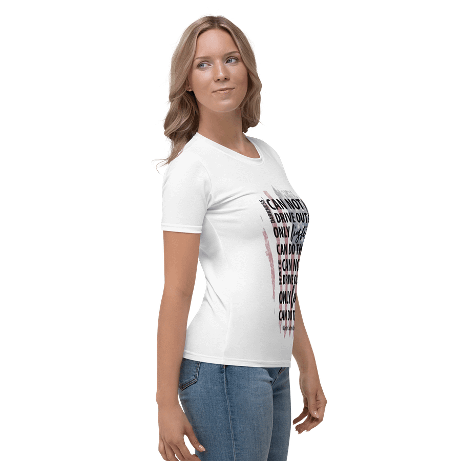 Women's Crew Neck T-Shirt Lettering Words Printed product image (4)