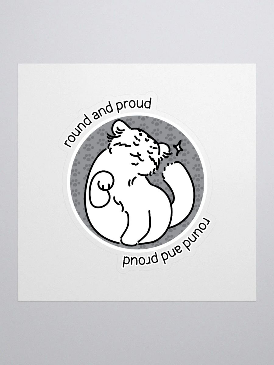 Round and Proud Manul Unlabeled Version - Sticker product image (2)