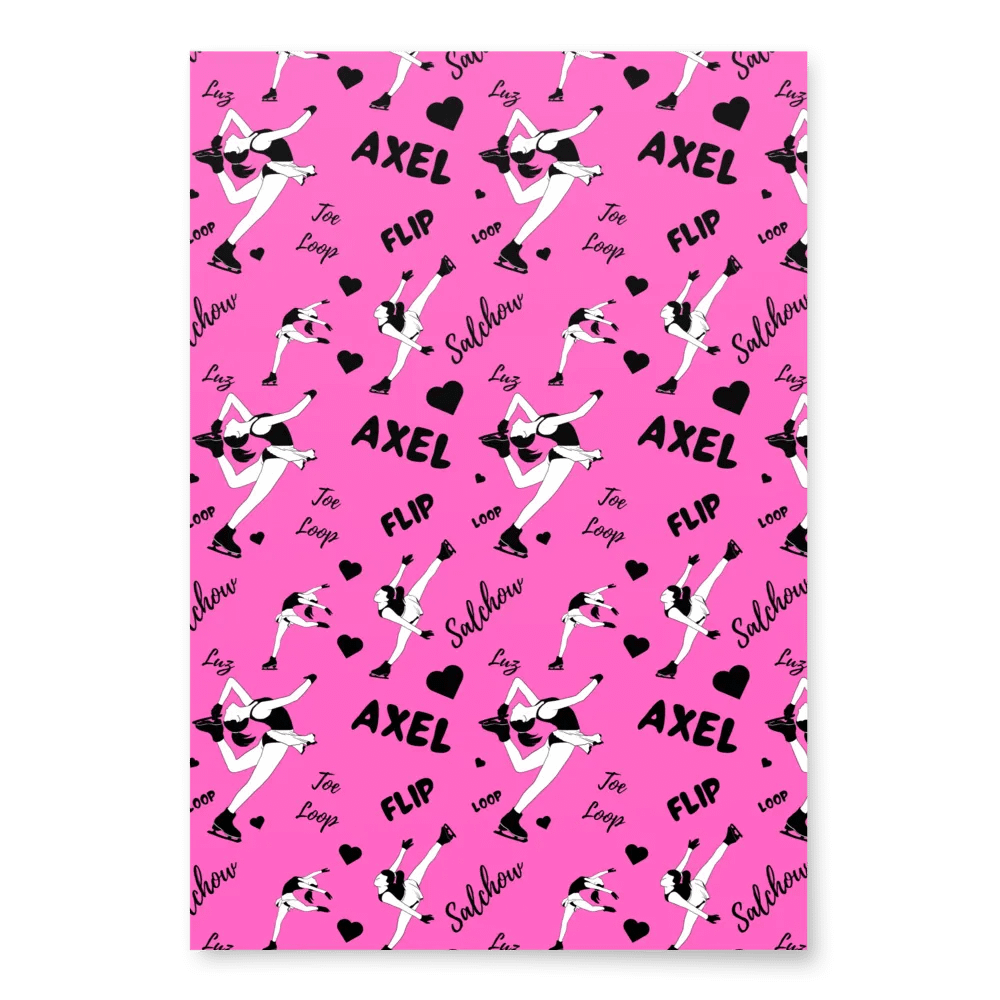 Ice Skaters Wrapping Paper Set product image (6)