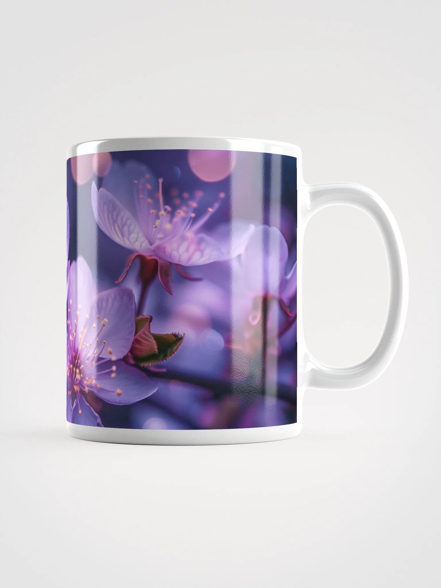 Hibiscus Bloom Bliss White Glossy Mug product image (3)