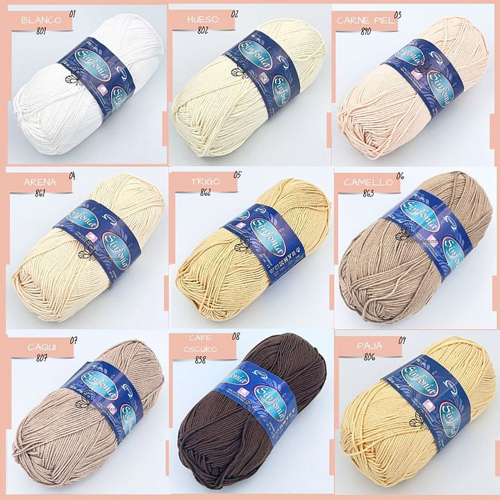 SINFONIA – Premium Mercerized Cotton Yarn🧶 [100g]100% Mercerized Cotton product image (2)