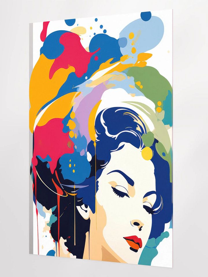 Abstract Woman v1 - Vintage Style Poster - Girly - Large 24x36 Inches product image (2)