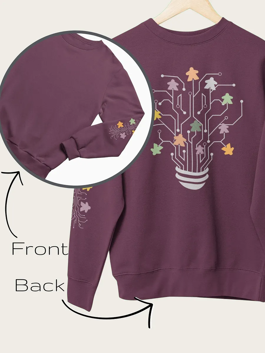 Meeple Flowerpot Sweatshirt for Board Gamers product image (4)