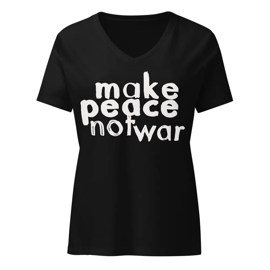 Peace Not War Relaxed V-Neck Tee product image (1)