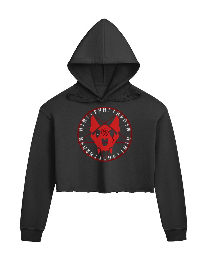 logo crop top hoodie product image (1)