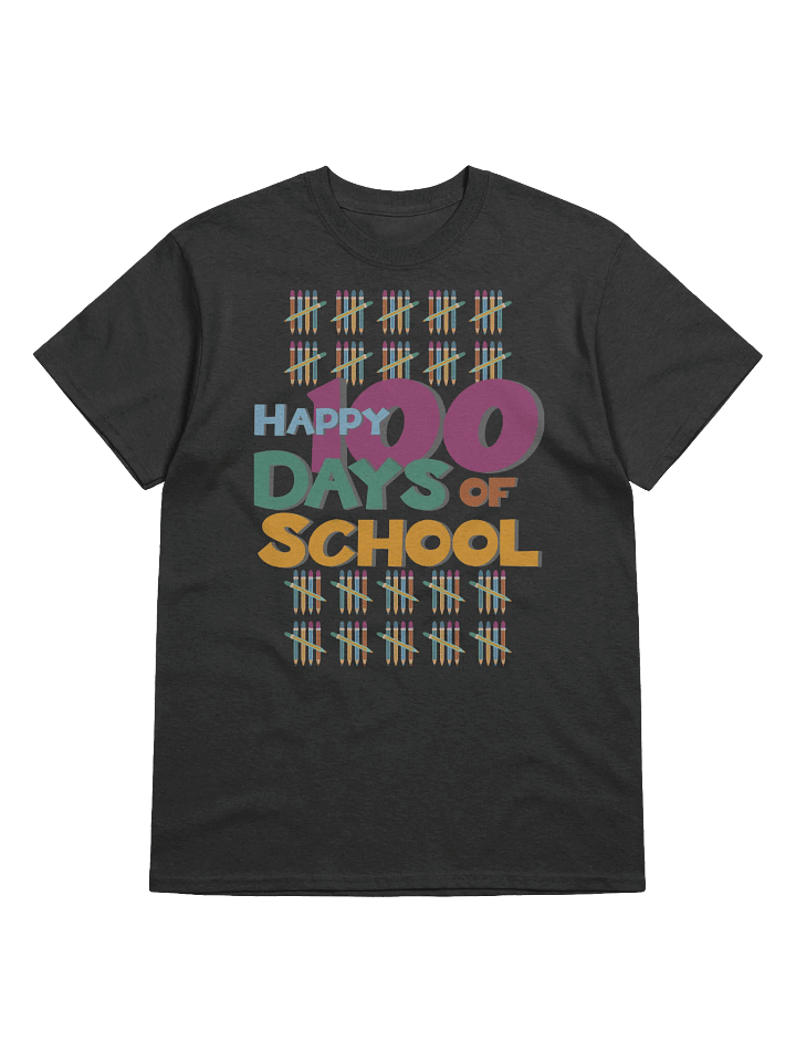 Colorful Happy 100 Days of School Celebration T-Shirt product image (1)