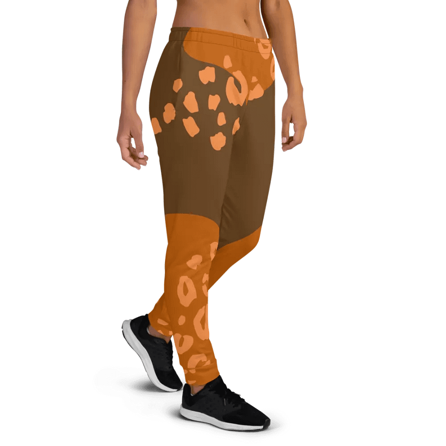 Orange cat Lounge Women's Joggers product image (4)