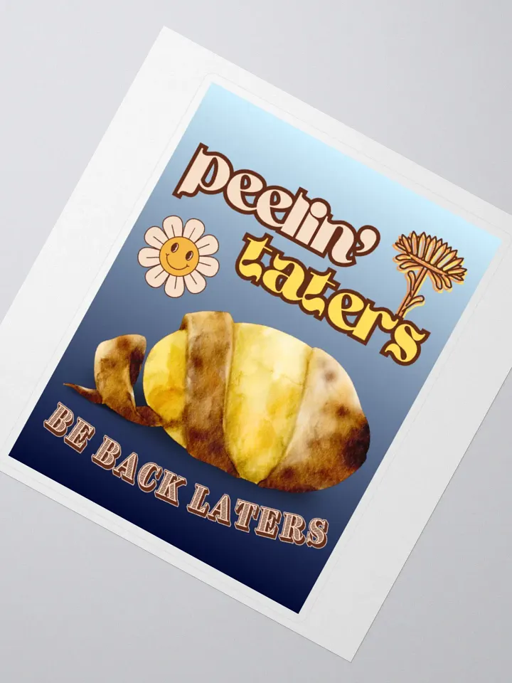 PEELIN' TATERS kiss-cut sticker product image (4)
