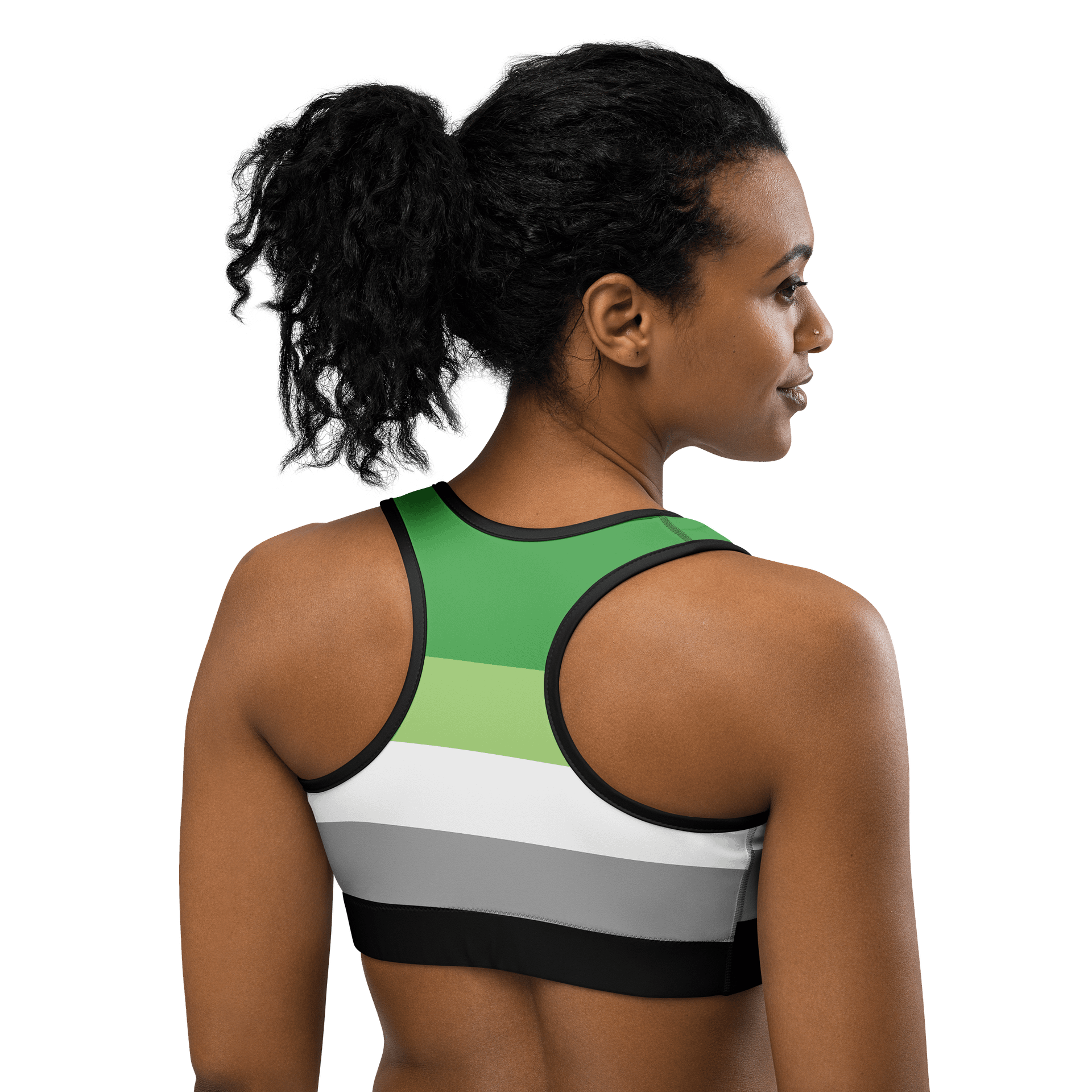 Aromantic Pride Flag Sports Bra product image (4)