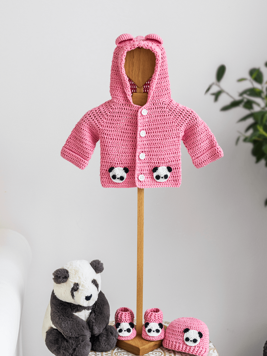 Crochet Pattern: Panda Baby Hoodie product image (9)