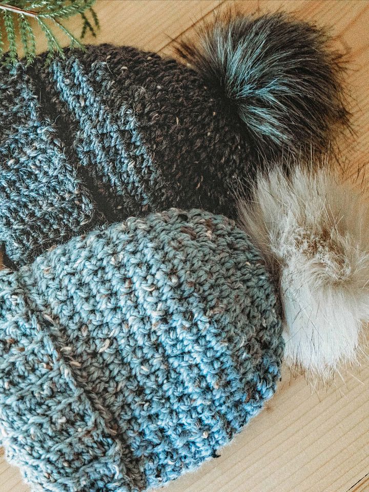 Extended Half Double Crochet Between Stitches Hat Pattern product image (2)