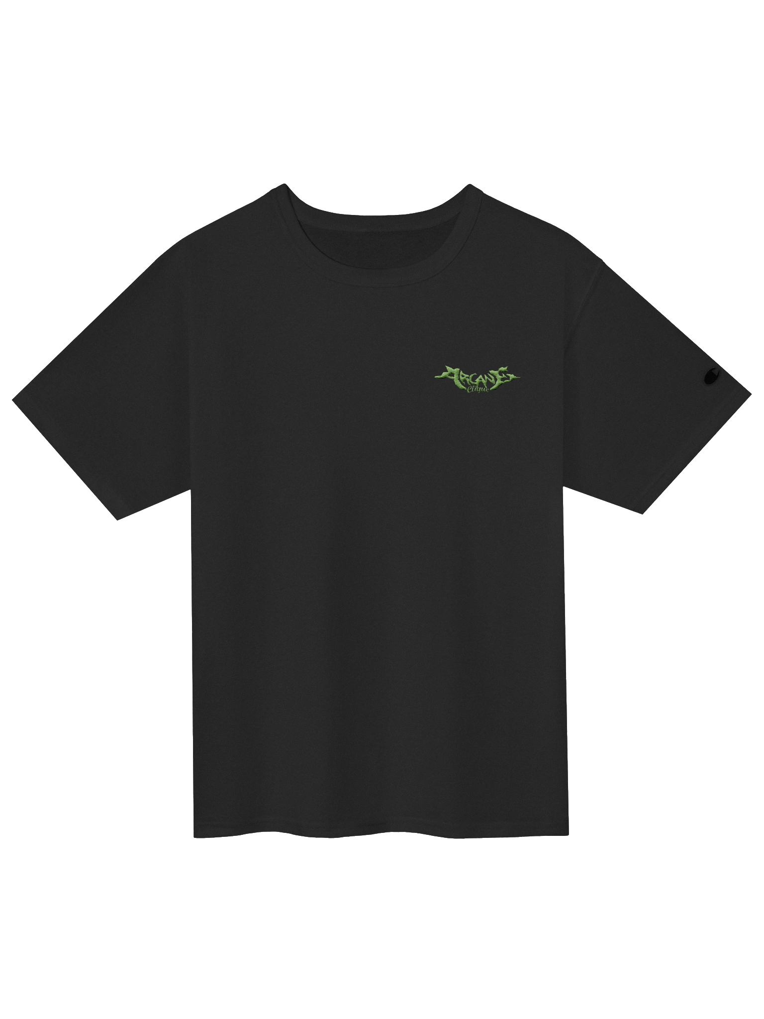 Arcane Clique - Green Logo Champion T-Shirt product image (1)