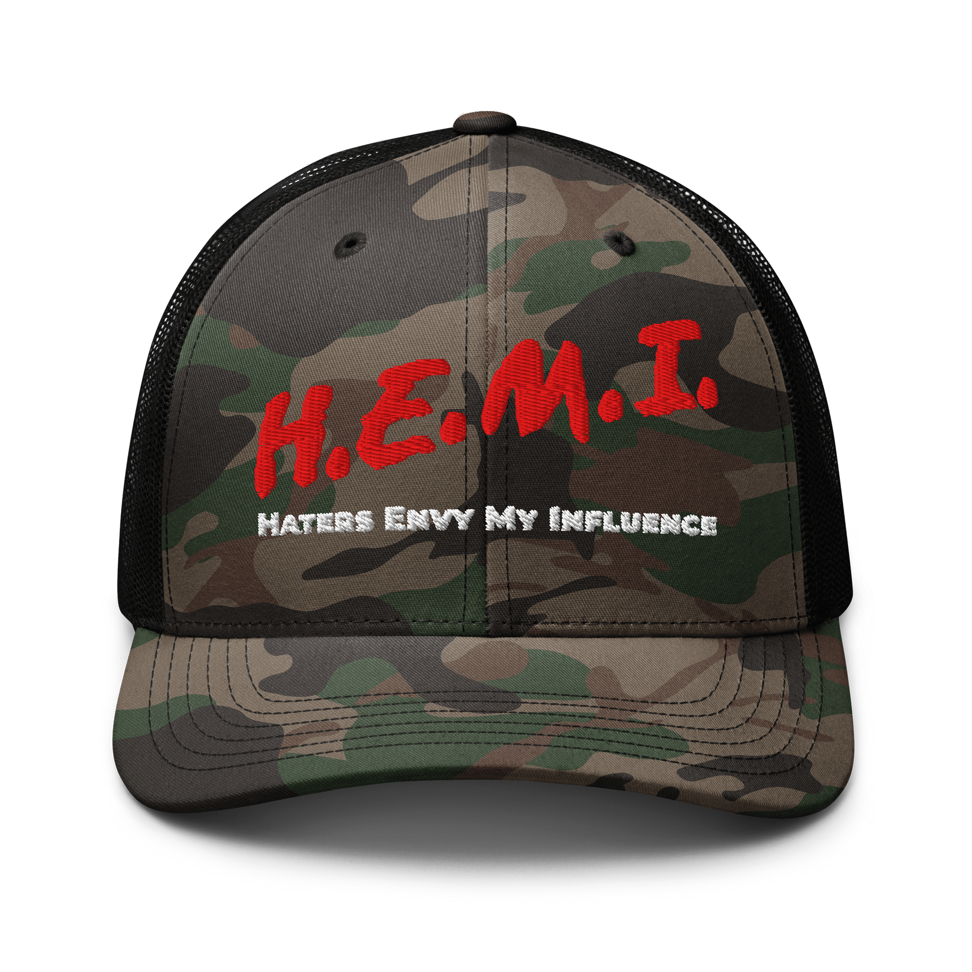 H.E.M.I. Camouflage Trucker Hat product image (1)