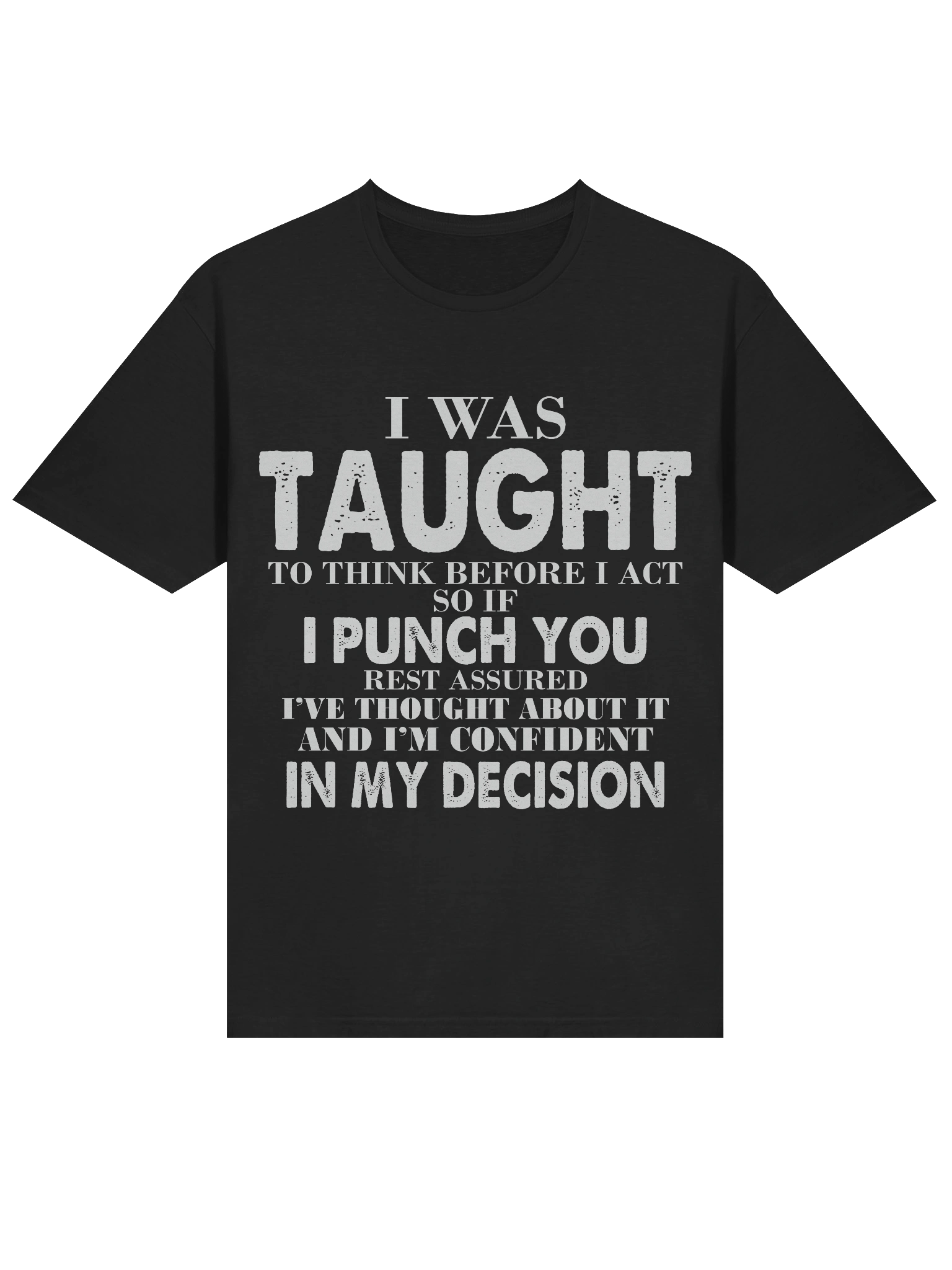 Meme – Think Before Act – Punch Decision – Gildan Softstyle T-Shirt product image (2)
