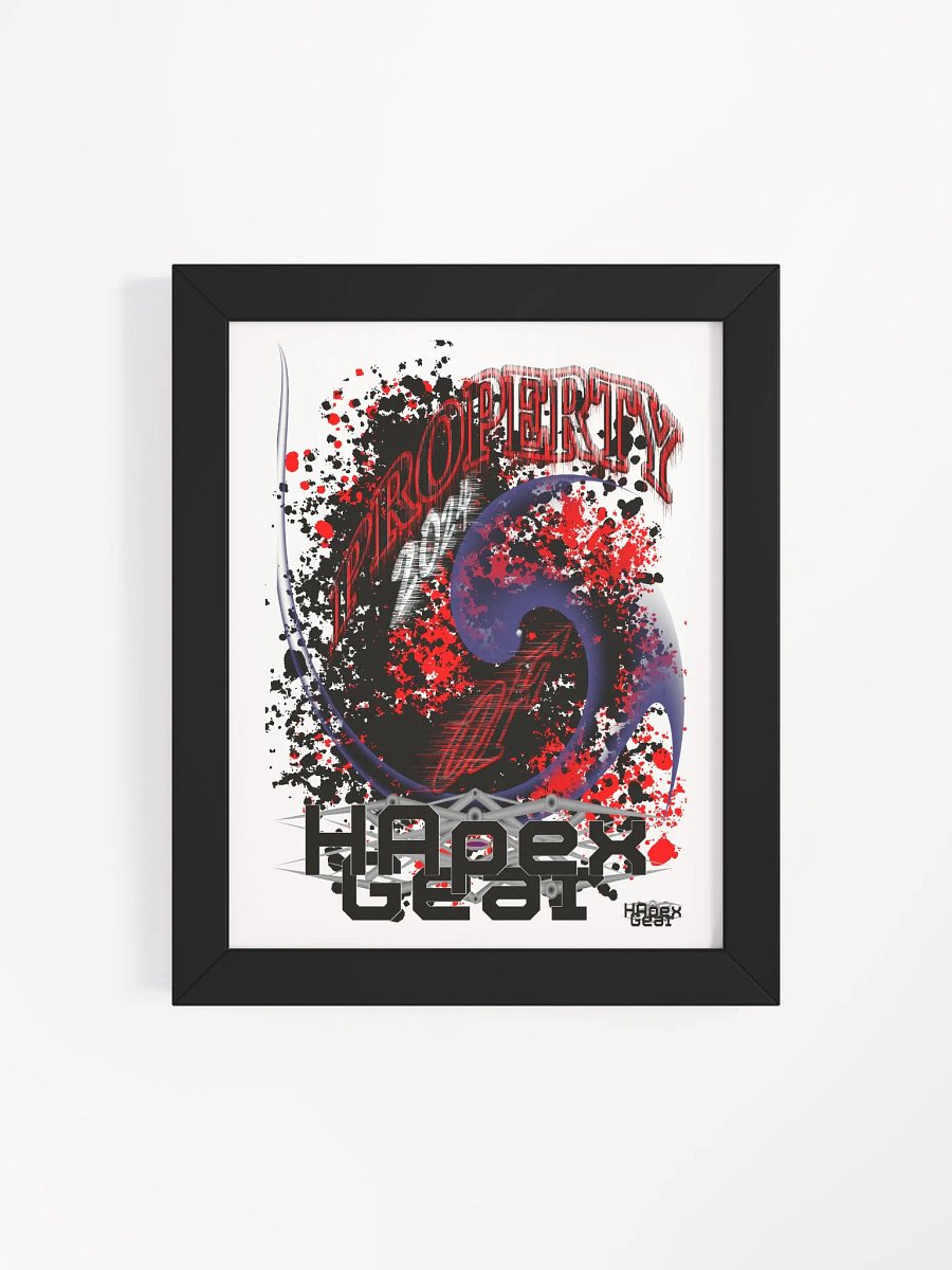 Framed - High-Quality Poster - Property Of HApex Gear 2024 product image (4)