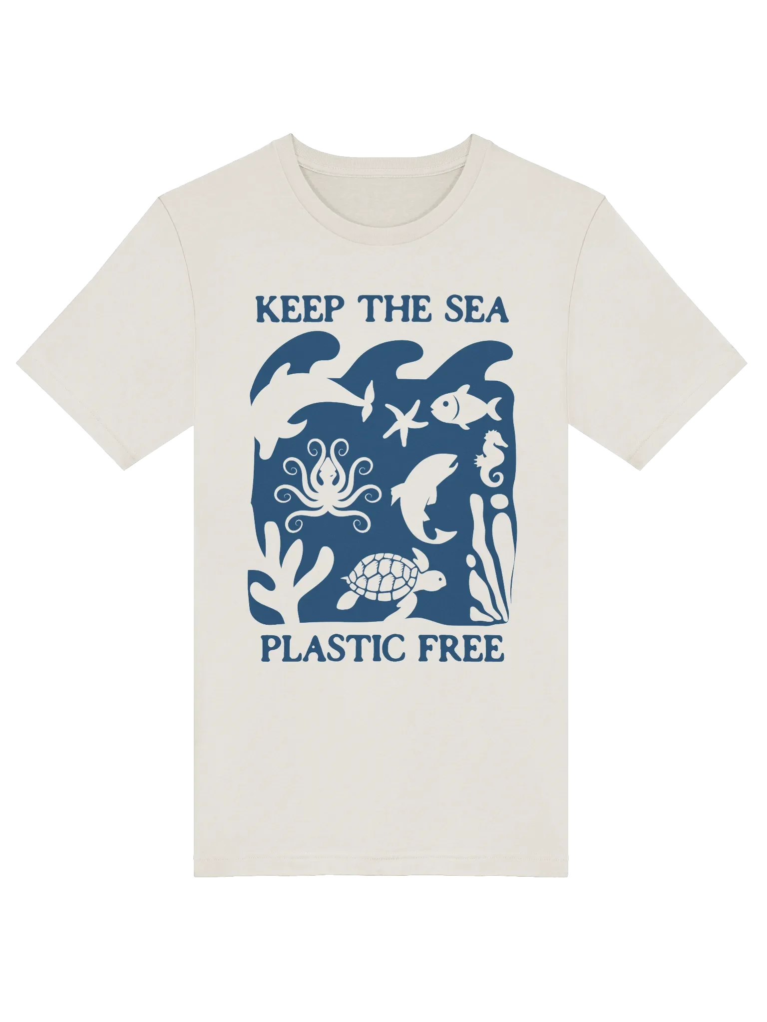 Keep The Sea Plastic Free Signature Unisex T-Shirt product image (1)