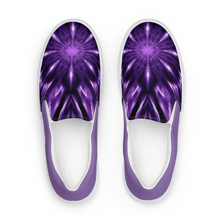 Purple Dye Men's Canvas Slip On Shoes product image (8)