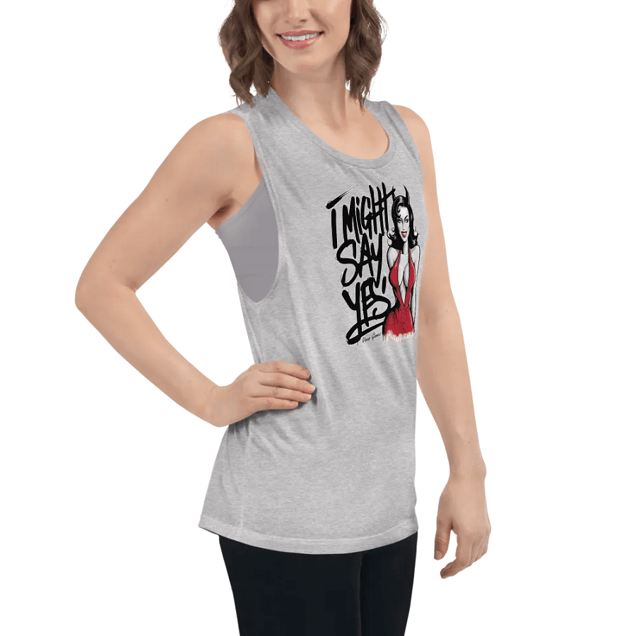 I might say yes devilish hotwife flowy tank top product image (39)