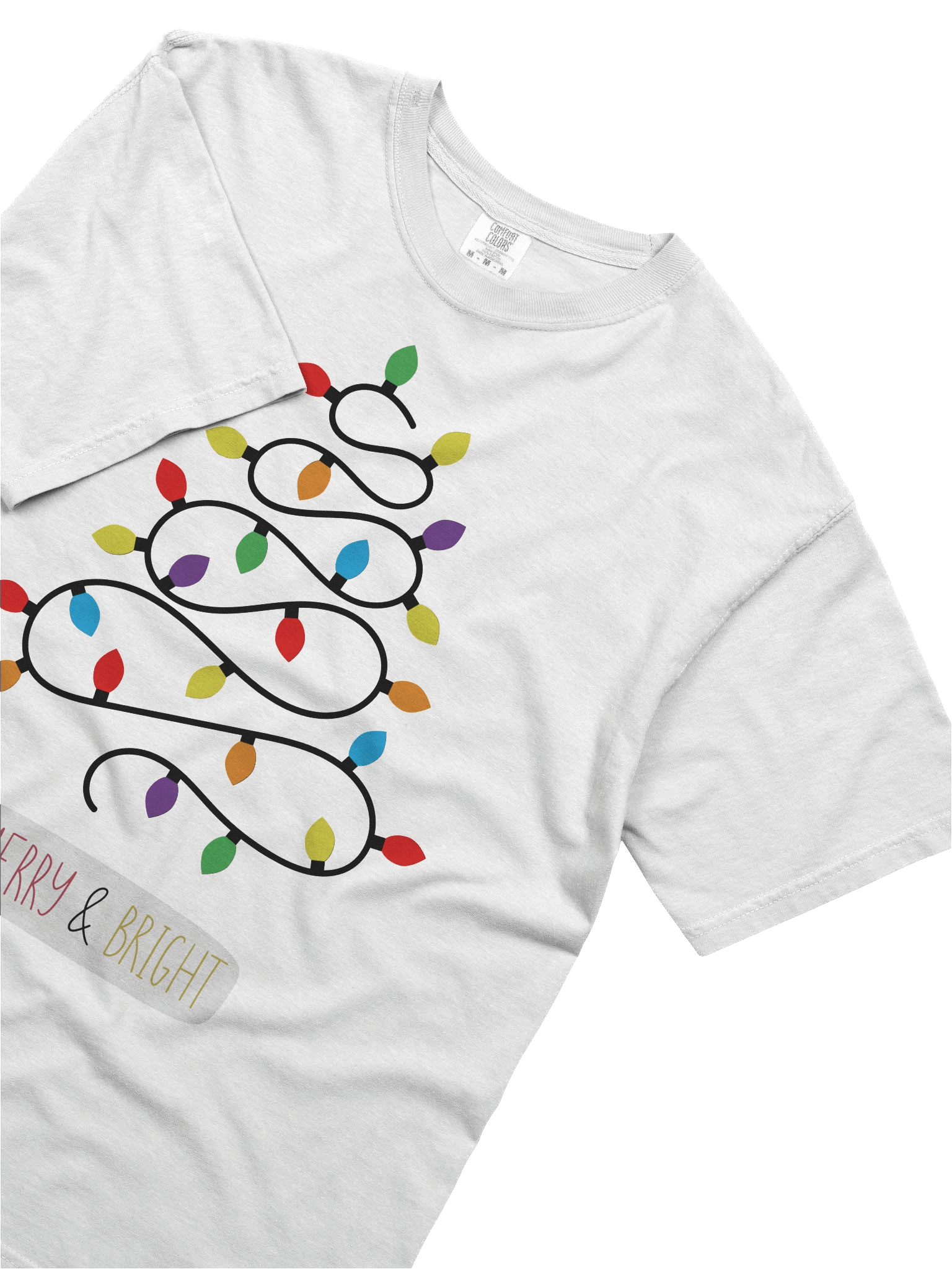 Merry & Bright Christmas Tree T-Shirt product image (55)