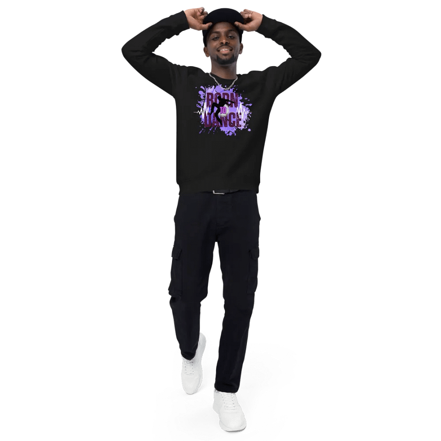 Energize Born to Dance His Silhouette Organic Sweatshirt product image (3)