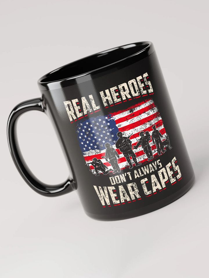Real Heroes Don't Always Wear Capes - Black Mug product image (1)