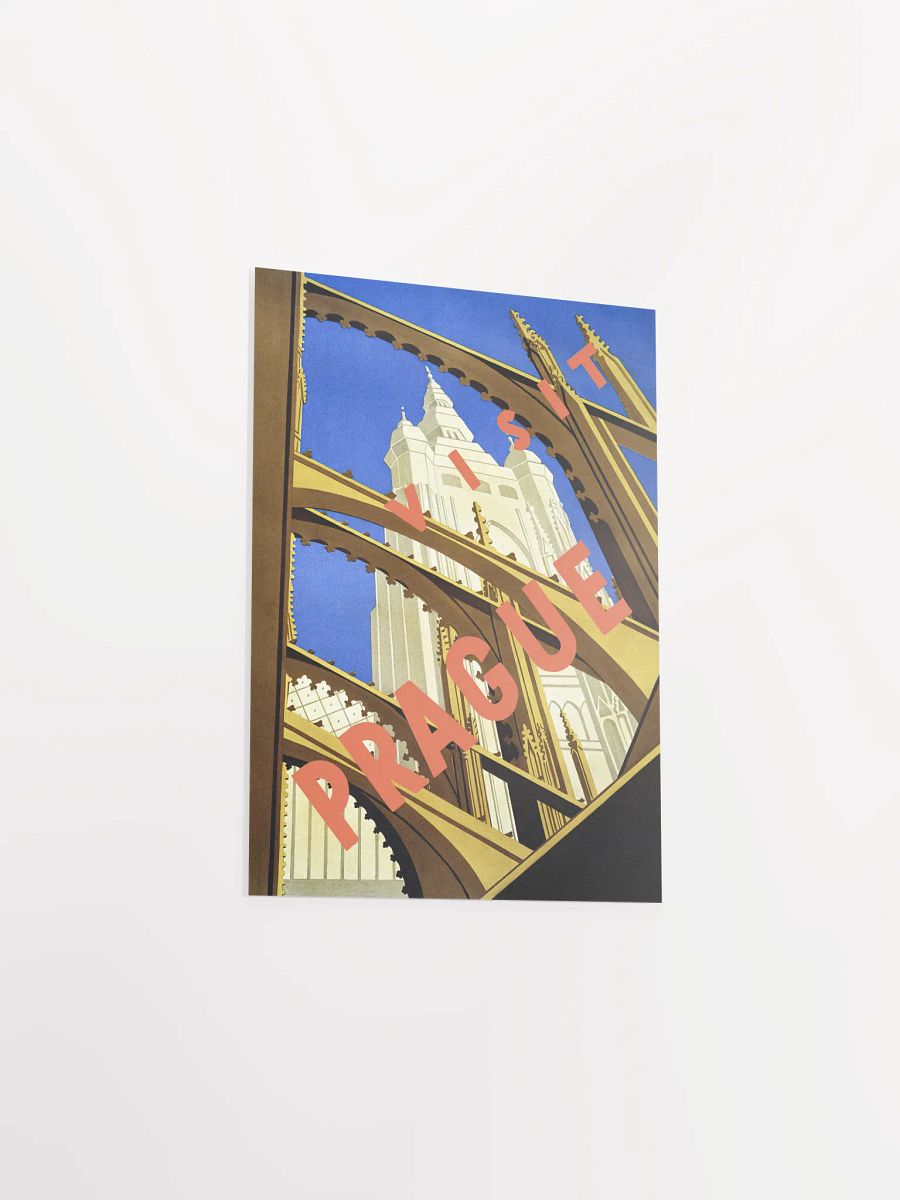 Prague, Czech, 1930s — Retro vintage travel poster, retro travel poster, propaganda poster, art deco poster product image (7)
