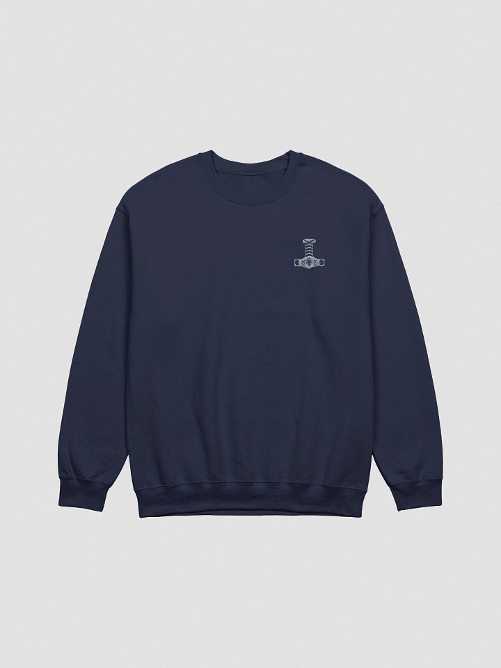 Mjölner with Bindrunes -Sweatshirt (Silver) product image (3)