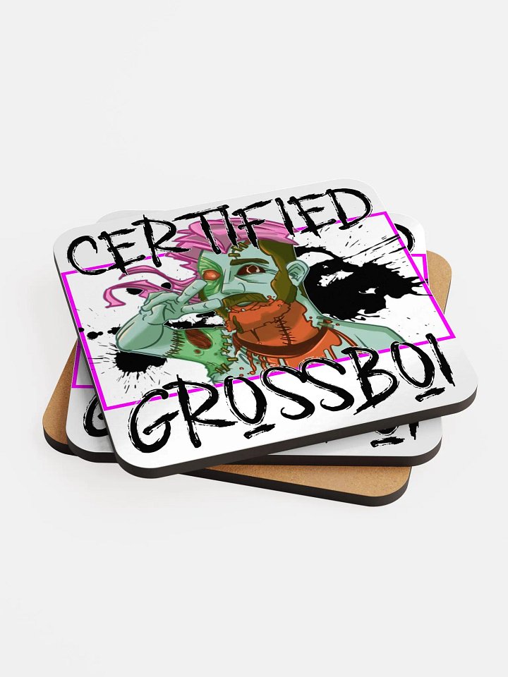 Certified Grossboi Glossy Cork Coaster product image (2)
