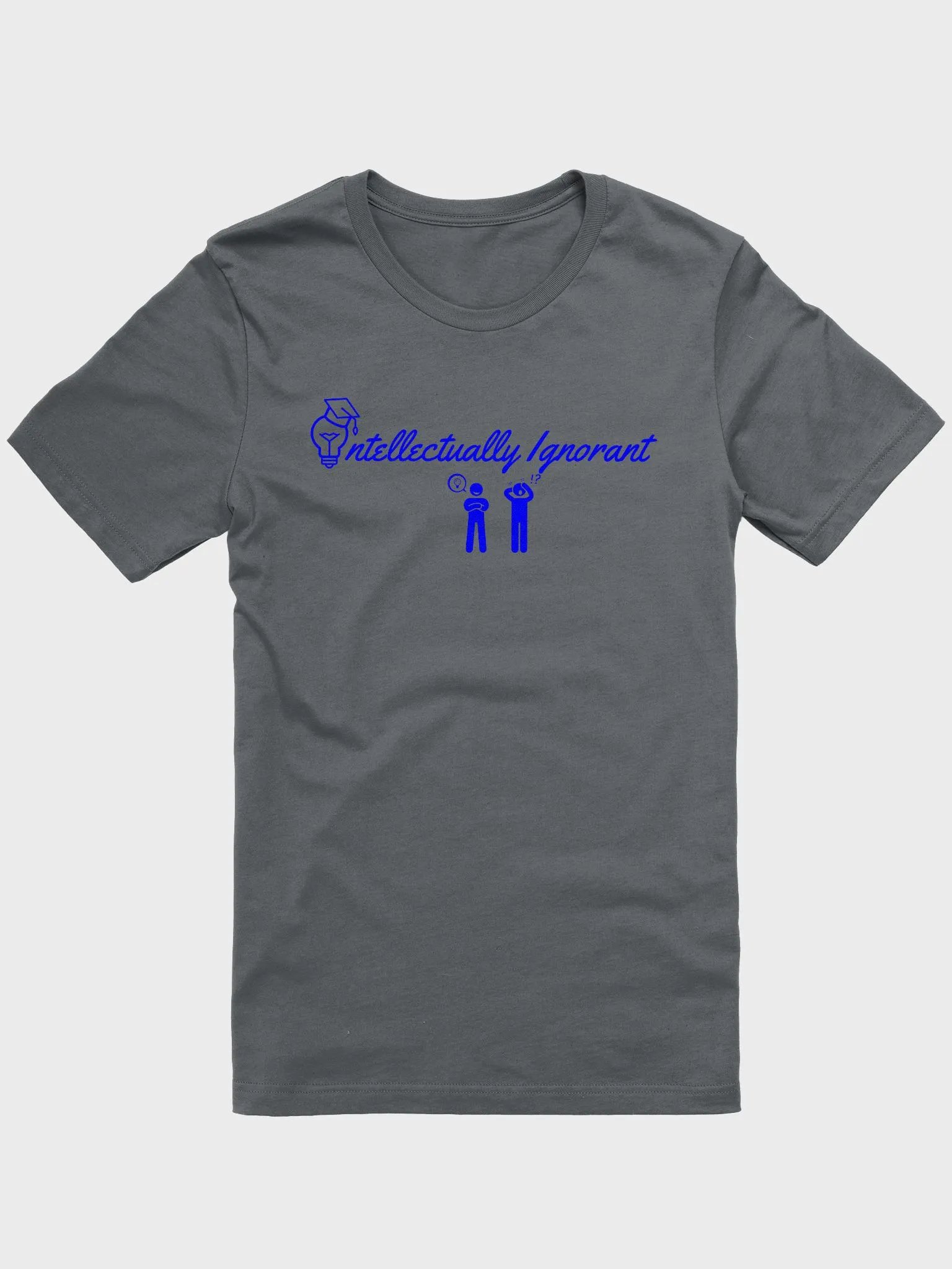 Intellectually Ignorant Blue logo Supersoft tee product image (2)