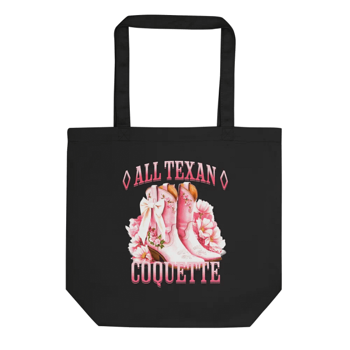 Texan Coquette Floral Cowgirl Boots Tote Bag product image (1)