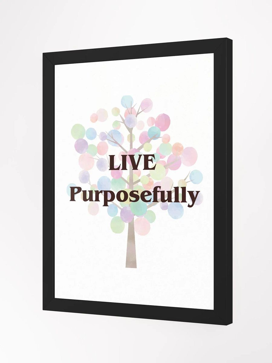 Live Purposefully Tree Poster product image (2)