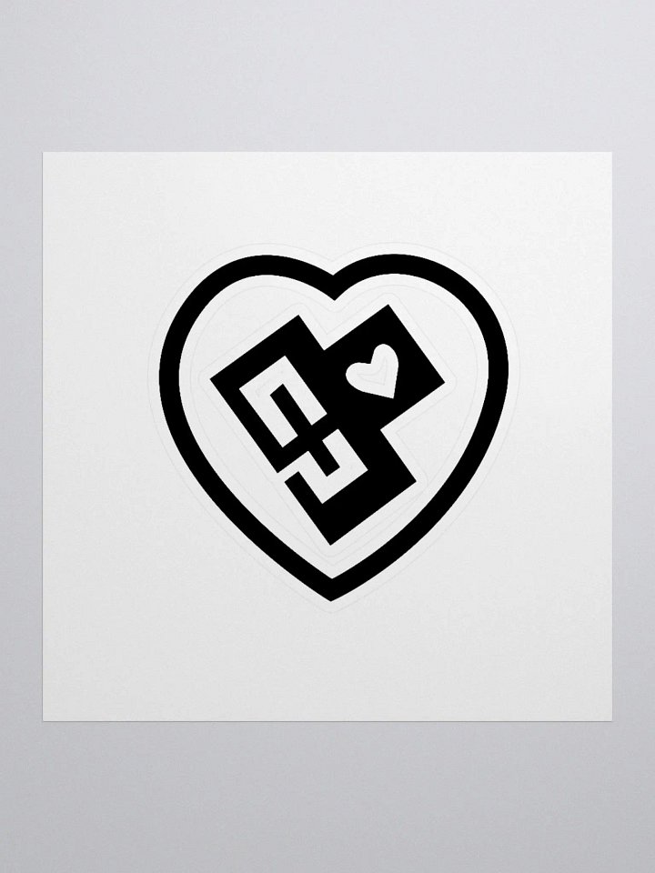 OptimusProcrastinus HeartChip in Heart Sticker product image (1)