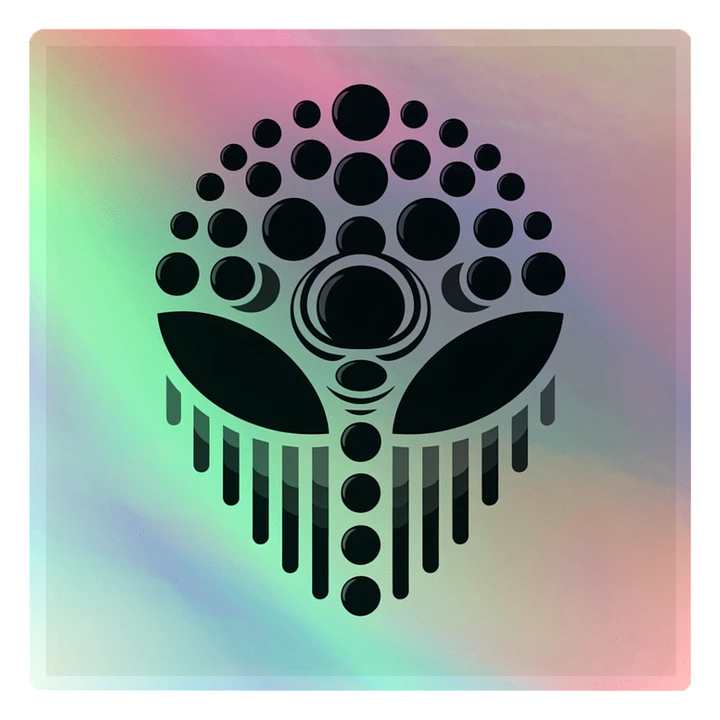 Mystic Alien Head Holographic Sticker product image (1)