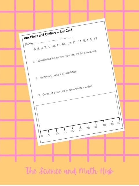 Box Plot's and Outliers - Exit Card product image (1)