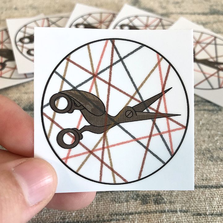 Adelaide’s Scissors - 2" Vinyl Sticker product image (1)