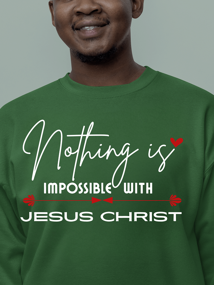 Nothing Is Impossible With Jesus Christ. Comfort T-shirt product image (10)