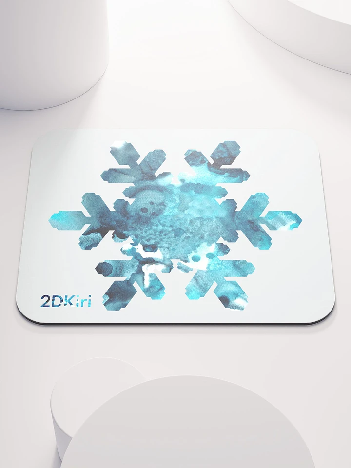 Blue Snowflake Mousepad product image (1)