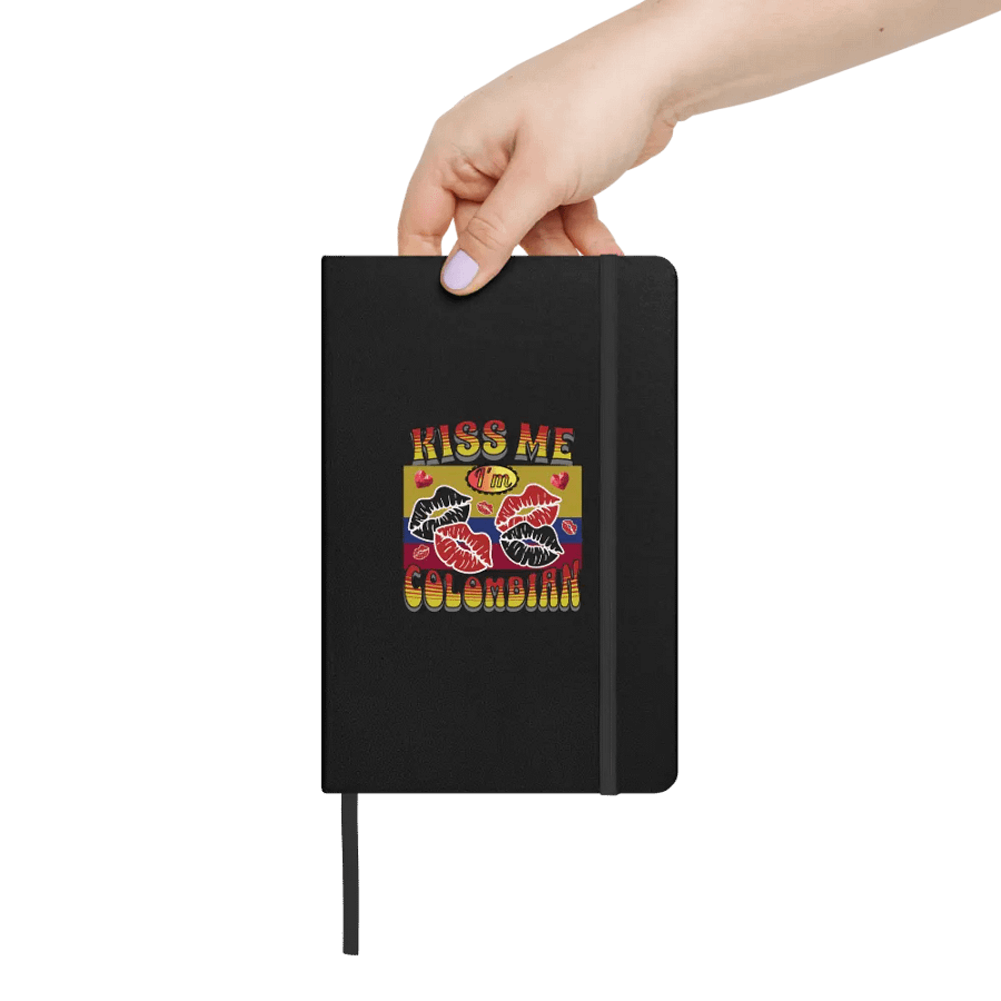 Kiss Me I'm Colombian Lips Hardcover Notebook product image (6)