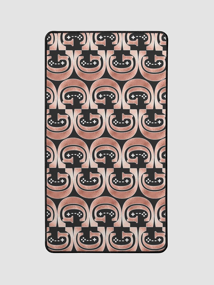Dark Rose Gold Logo Pattern Mouse Pad product image (1)