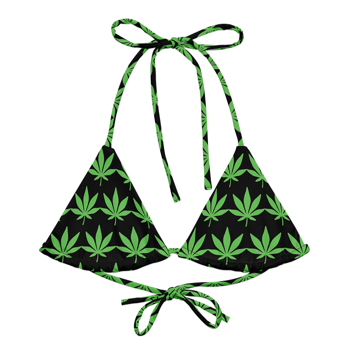 Eco-Chic Green Dream Recycled Bikini Top product image (2)