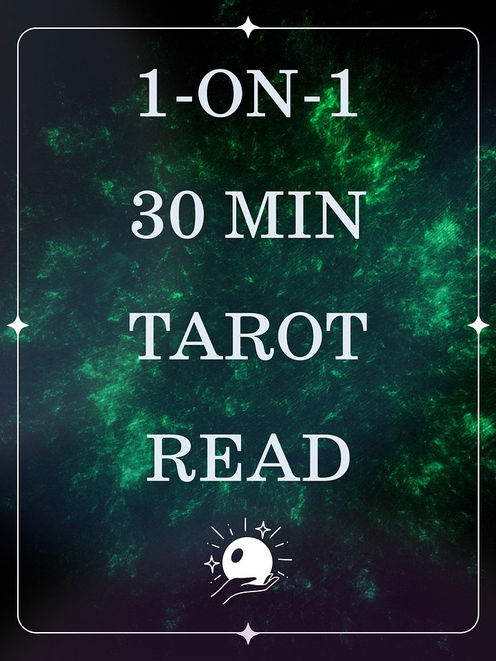 1-on-1 Tarot Read: 30min product image (1)