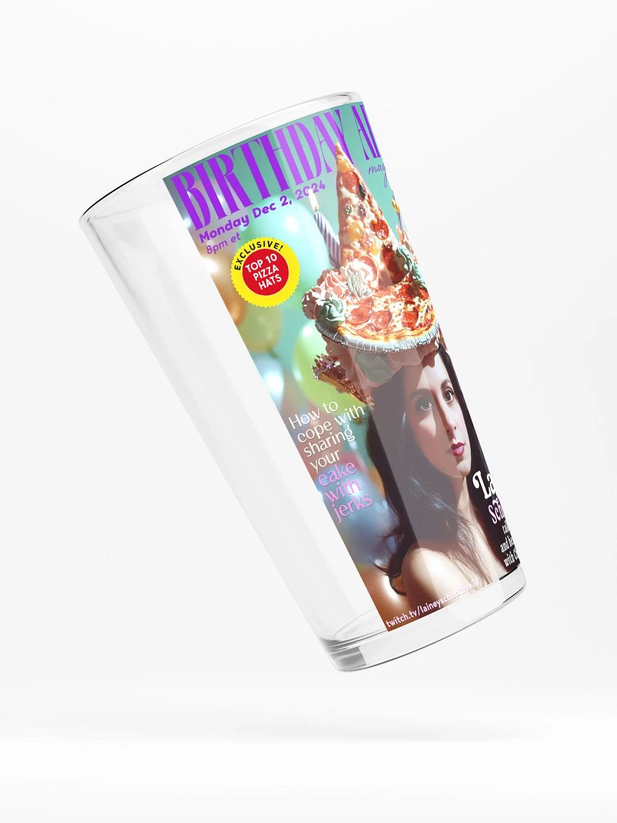 Limited Edition BIRTHDAY ADULT MAGAZINE 2024 Pint Glass product image (4)