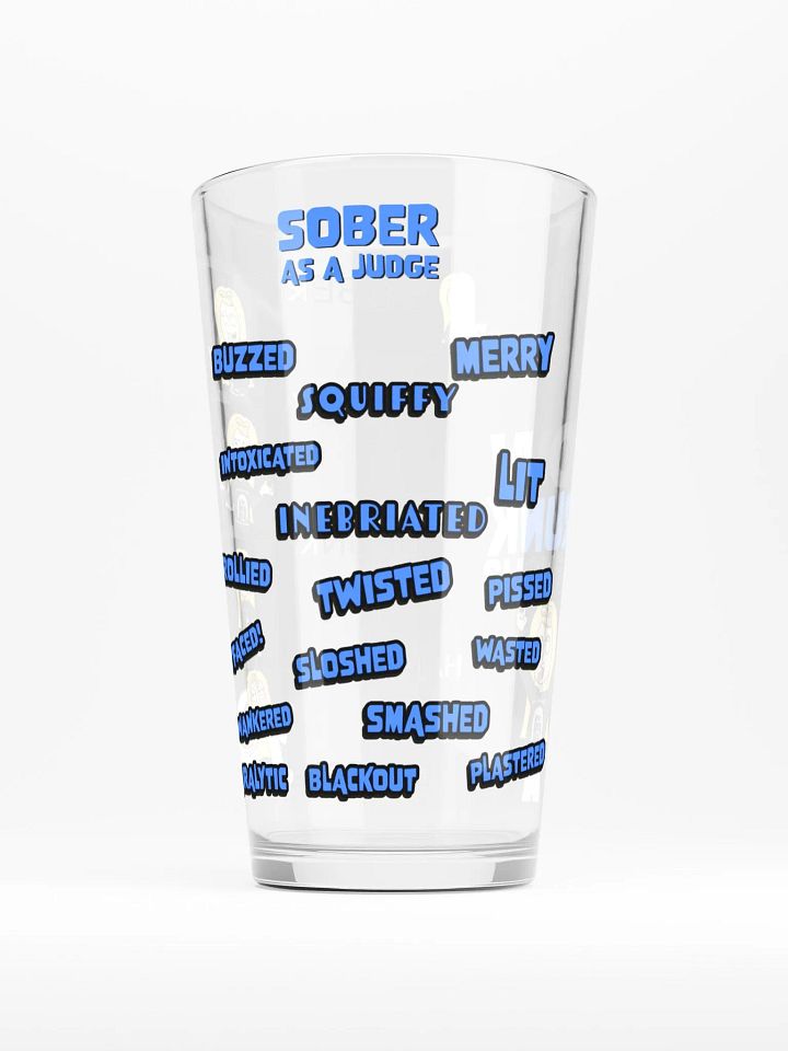 Drinking Vocabulary Pint Glass - Blue product image (2)
