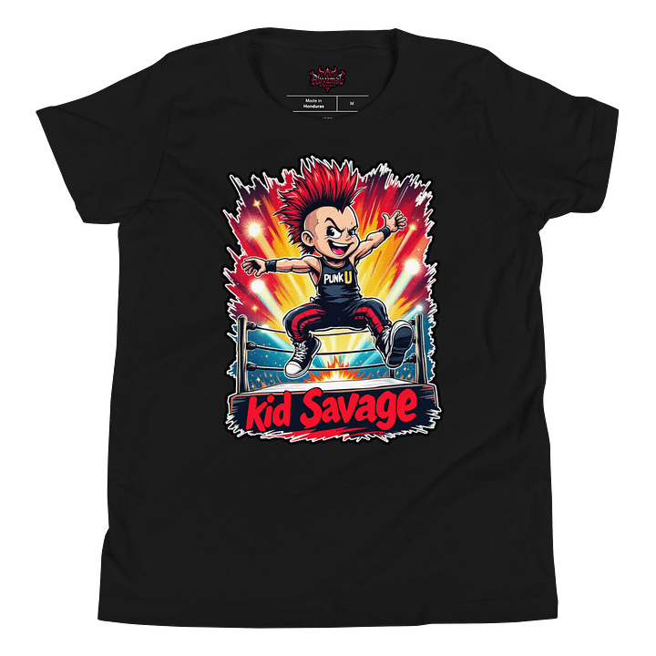 Kid Savage Punk U Wrestling T Shirt product image (2)