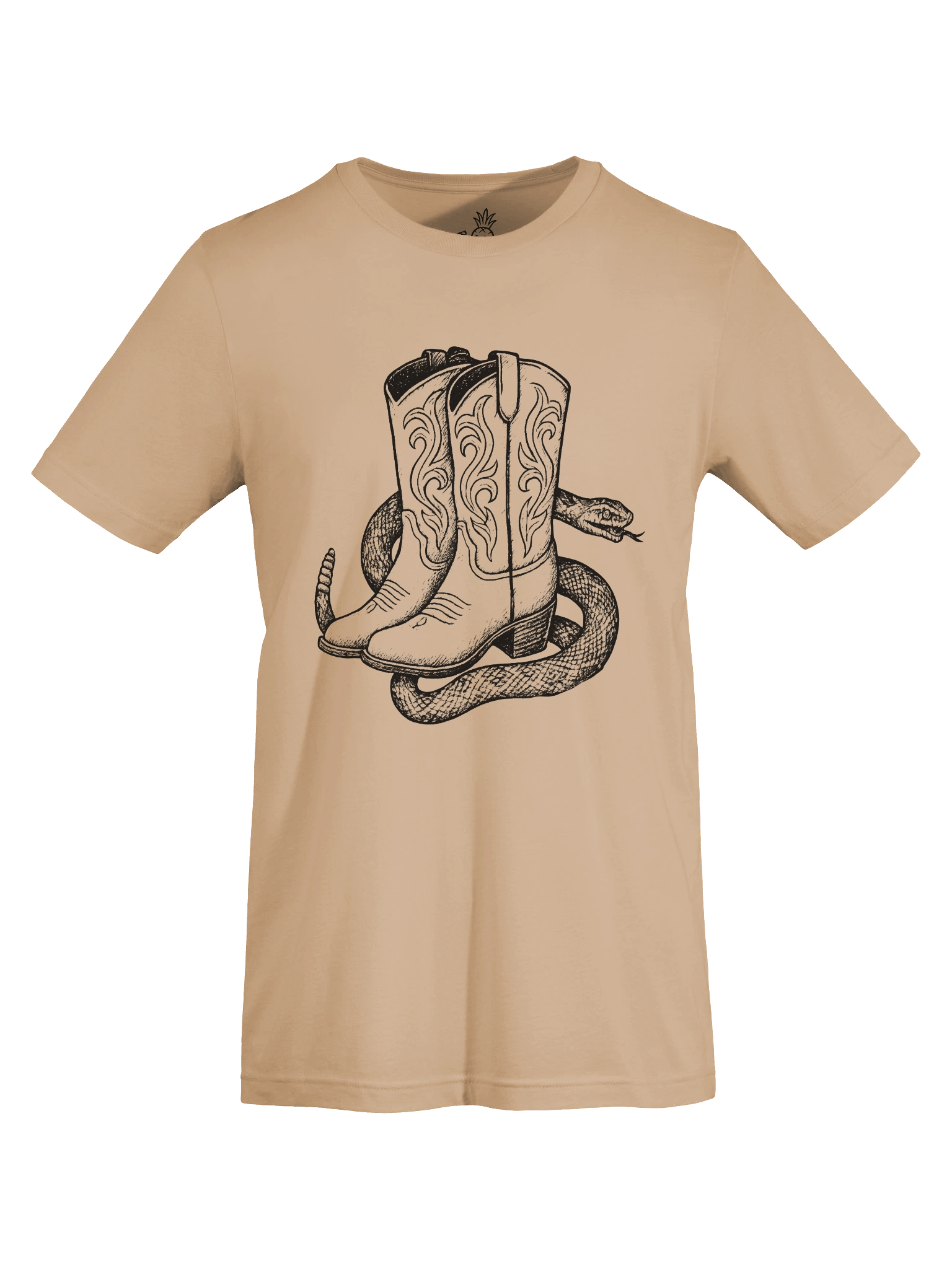 Wild West Rattlesnake Slithering in Cowboy Boots Unisex T-Shirt product image (68)