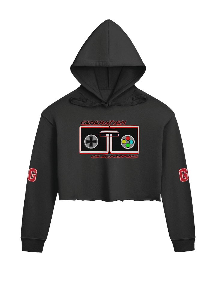 Double 'G' Block Style Crop Hoodie product image (1)