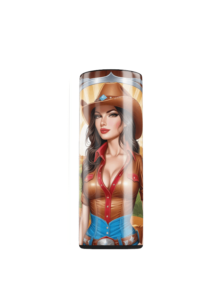 Beautiful Cowgirl 20 oz Skinny Stainless Steel Tumbler - v1 product image (1)