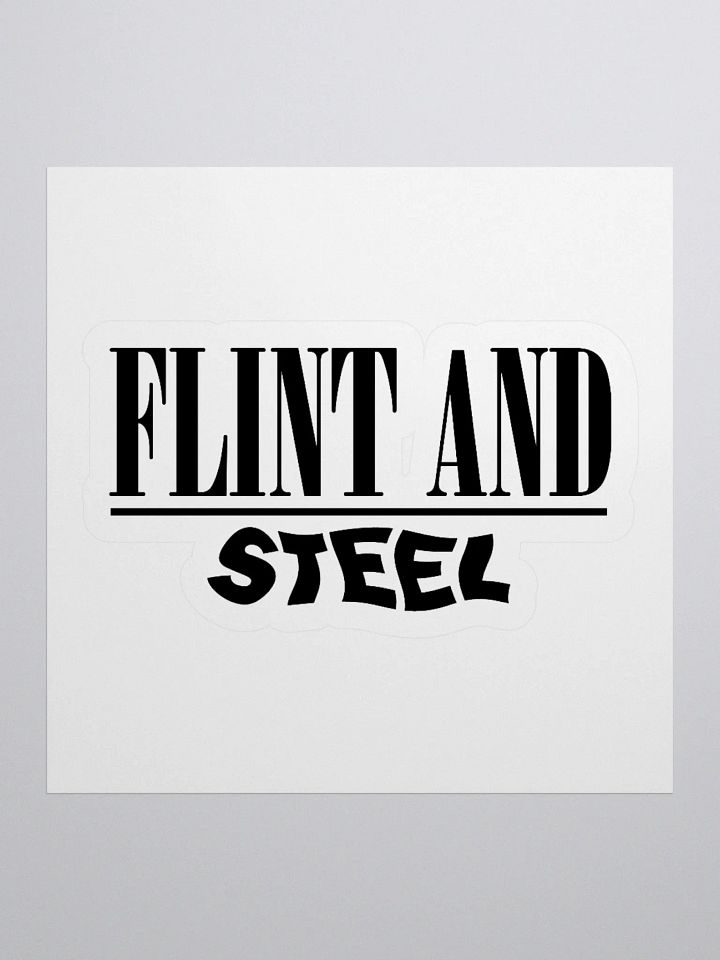 FLINT AND STEEL Stickers product image (1)